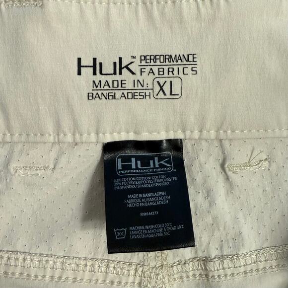 Huk Performance Fishing Men’s Next Level Zip Pocket Short 9.25” Khaki Sz XLarge - Picture 5 of 7